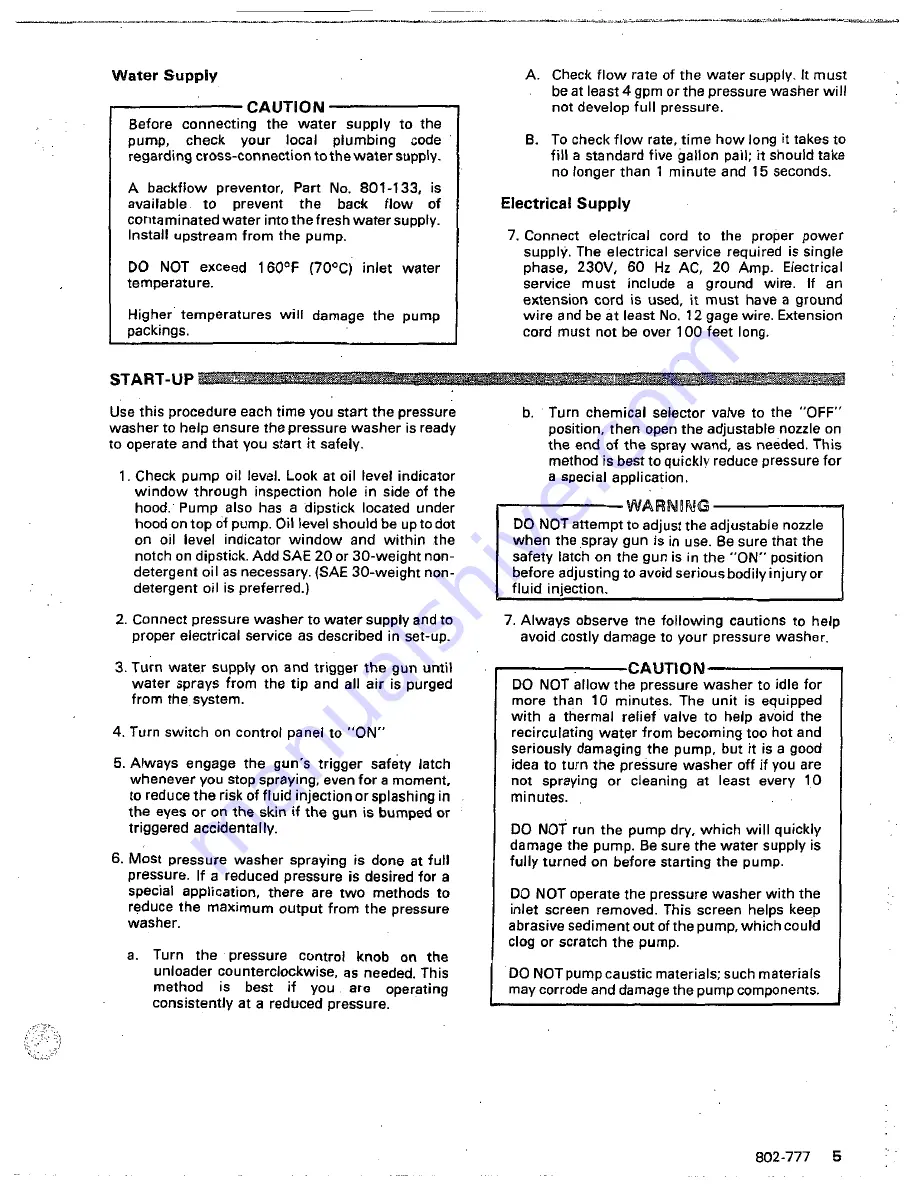 Graco Hydra-Clean 1235 Instructions- Instructions-Parts List Manual Download Page 5