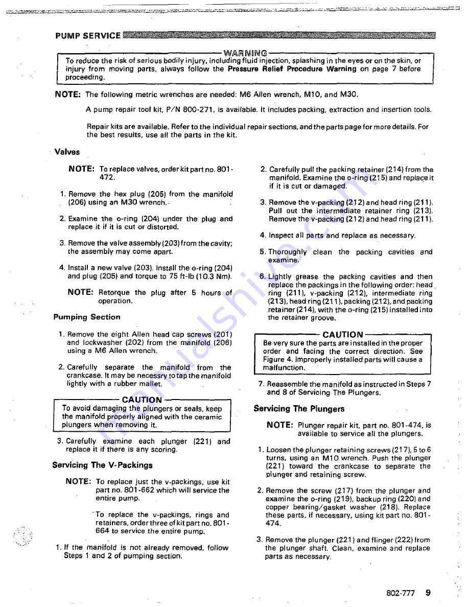 Graco Hydra-Clean 1235 Instructions- Instructions-Parts List Manual Download Page 9