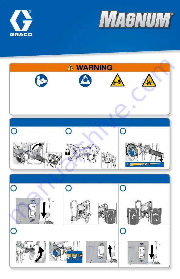 Graco MAGNUM PROJECT PAINTER PLUS Quick Manual Download Page 1