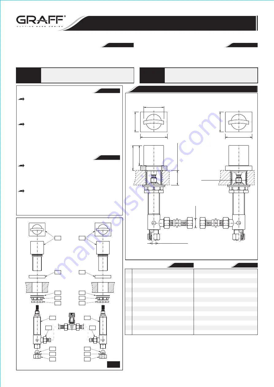 Graff C14B-WS Series Installation Instructions Download Page 1