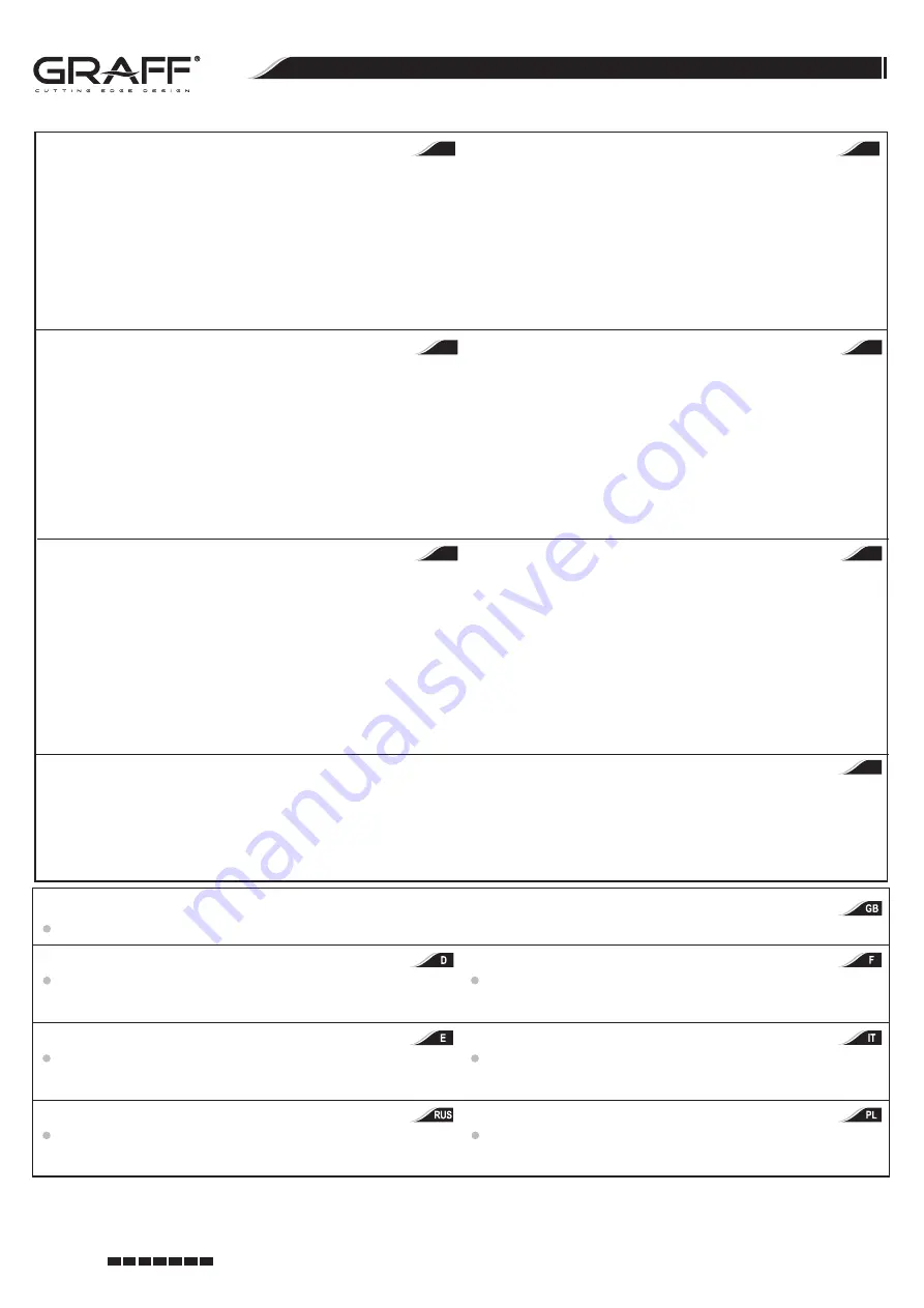 Graff E-8078 T Series Instructions For Assembly And Use Download Page 15