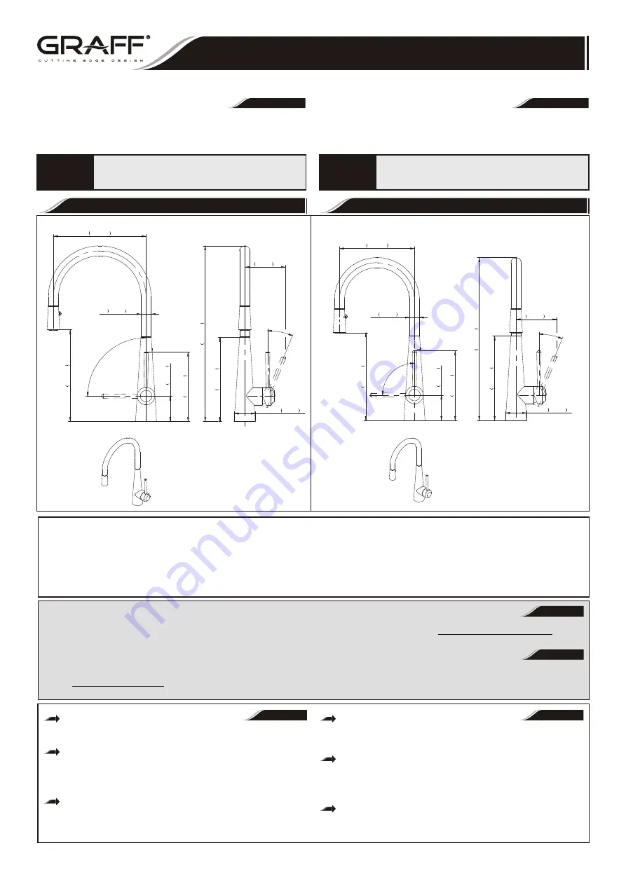 Graff G-4881-LM52 Installation Instructions Download Page 1