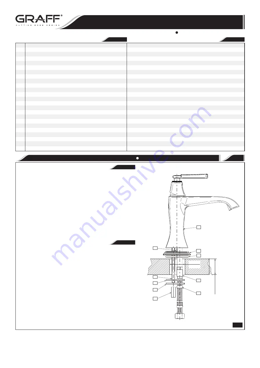 Graff G-6800-LM47 Installation Instructions Download Page 2