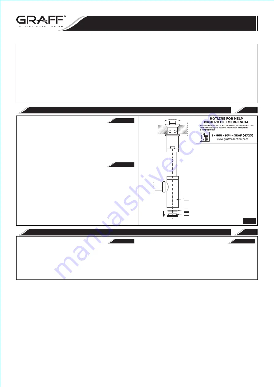 Graff G-9970 Installation Instructions Download Page 4