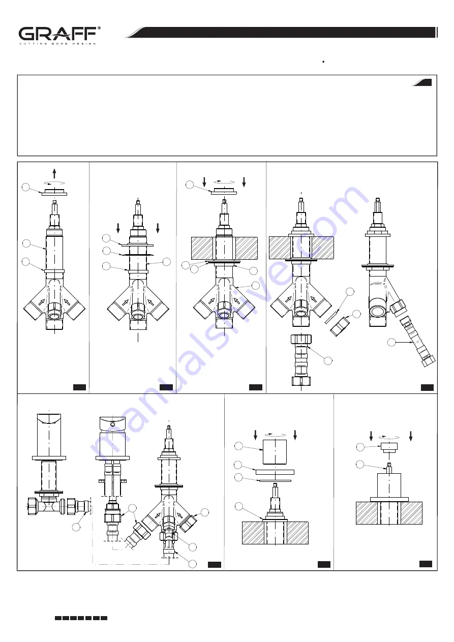 Graff PHASE E-6659-LM45W Instructions For Assembly And Use Download Page 9