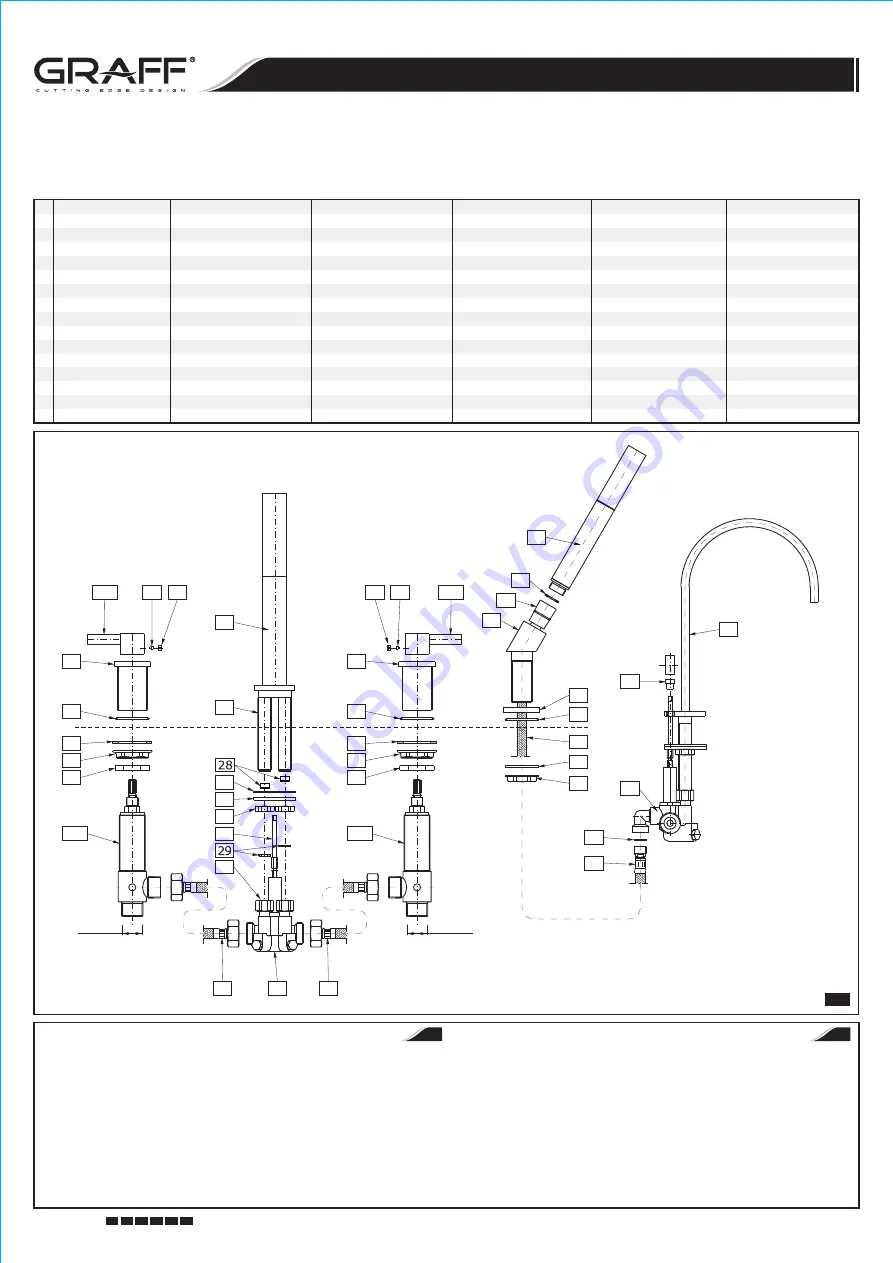 Graff QUBIC 2353400 Instructions For Assembly And Use Download Page 3