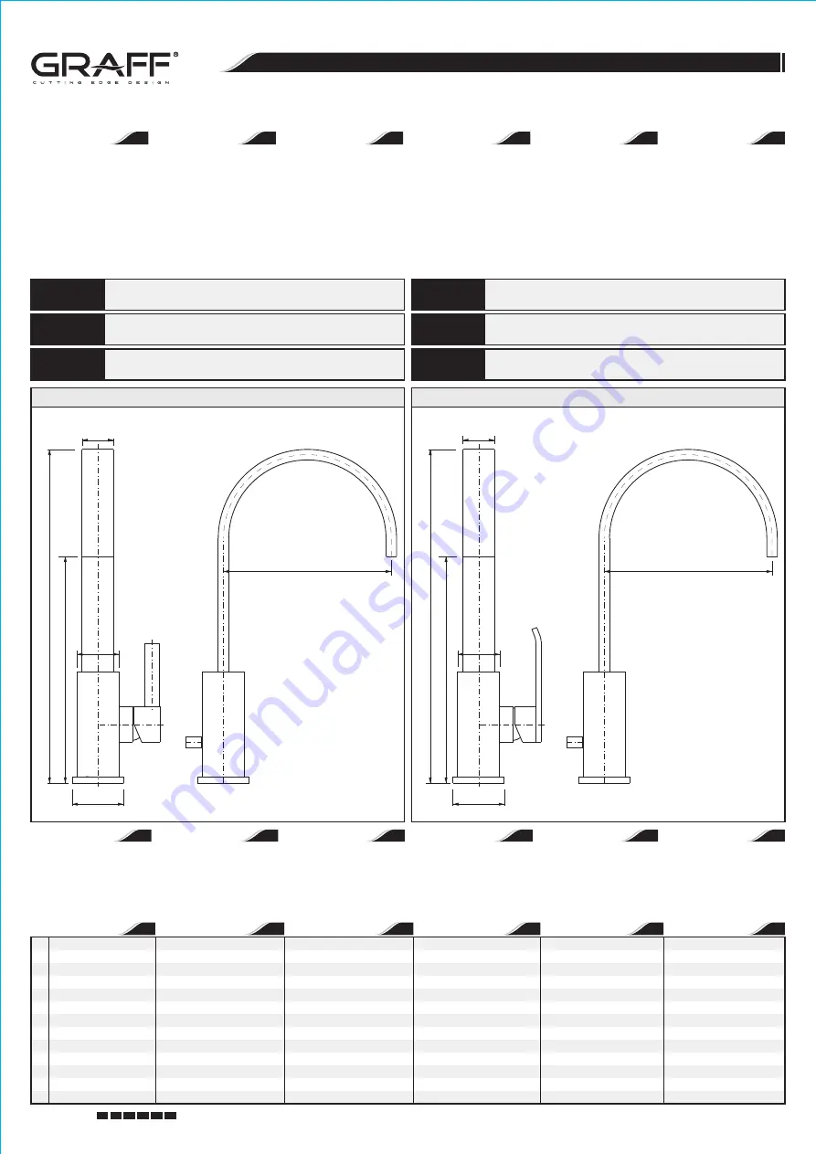 Graff QUBIC TRE 2388100 Instructions For Assembly And Use Download Page 1