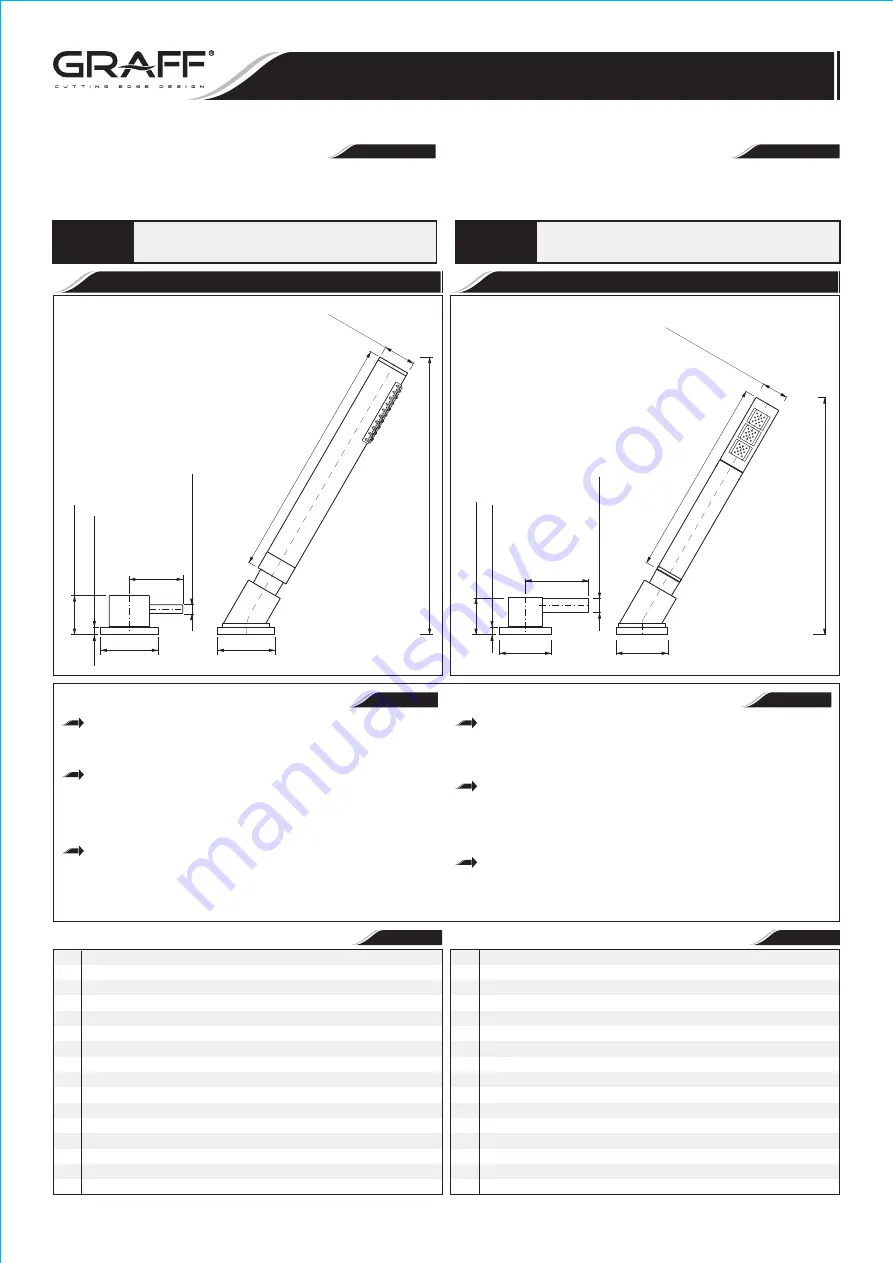 Graff QUBIC TRE 6255-LM39B-T Installation Instructions Manual Download Page 1