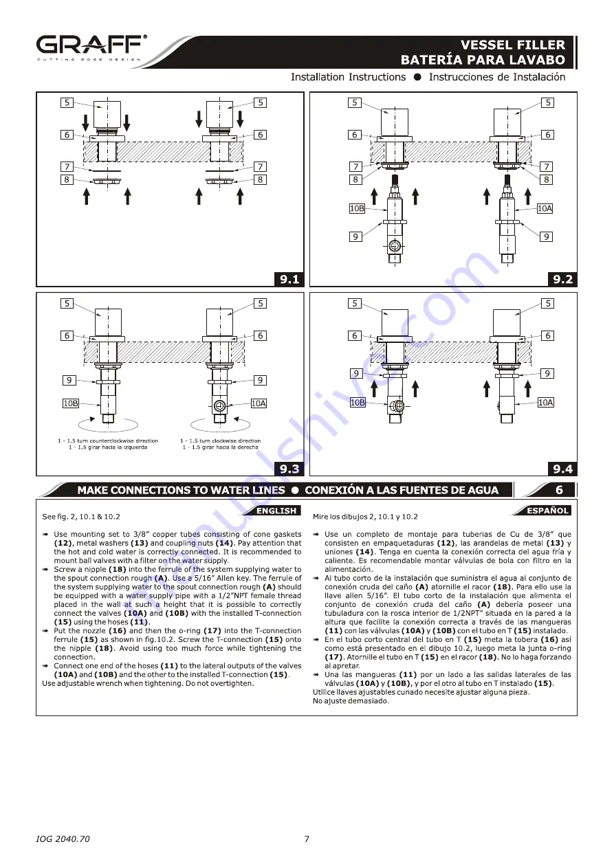 Graff SOLAR 3715-LM31 Installation Instructions Manual Download Page 7