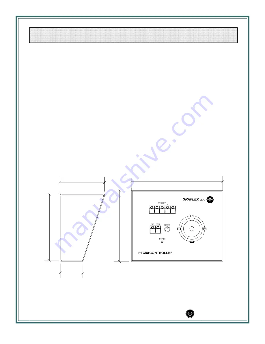 Graflex PTC 80 Operator'S Manual Download Page 3