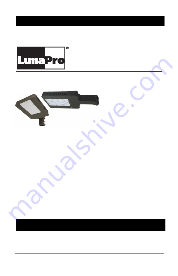 Grainger LumaPro 436R33 Operating Instructions Manual Download Page 1