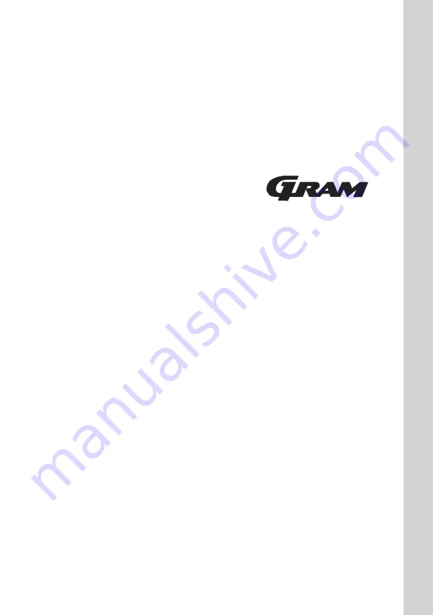 Gram EFK 5490 Series Instruction Manual Download Page 64