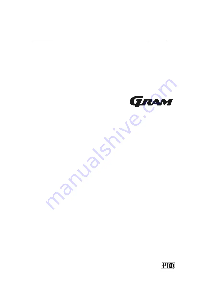 Gram FB 2136-90 User Manual Download Page 40