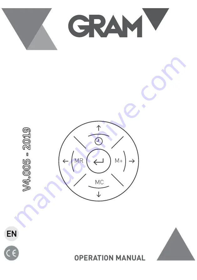 Gram K3 SERIES Operation Manual Download Page 1