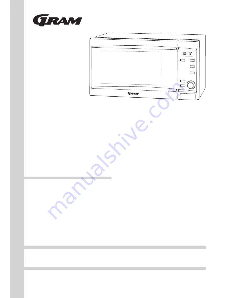 Gram MO 1770 G Instruction Manual Download Page 1