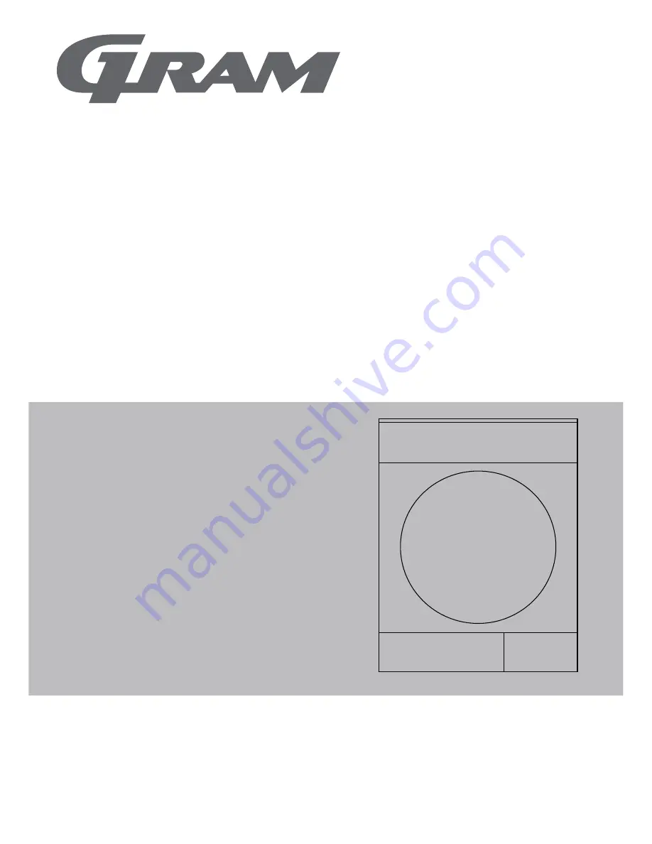 Gram TLS 3751-90 User Manual Download Page 1