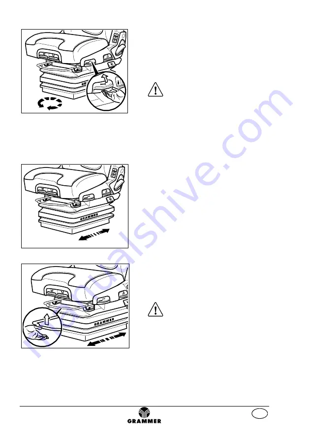 Grammer MAXIMO Evolution Dynamic Operating Instructions Manual Download Page 68