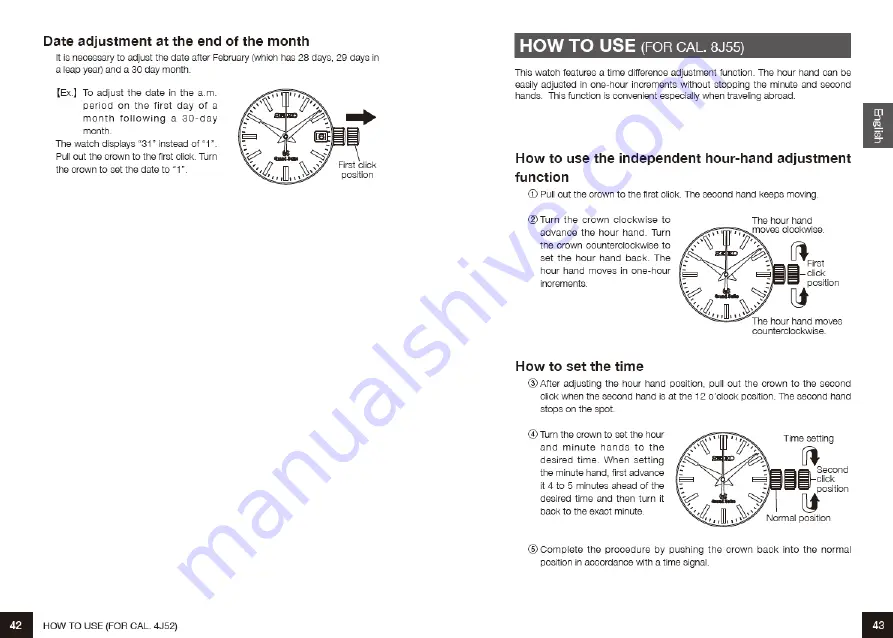 Grand Seiko QUARTZ Operating Instructions Manual Download Page 23