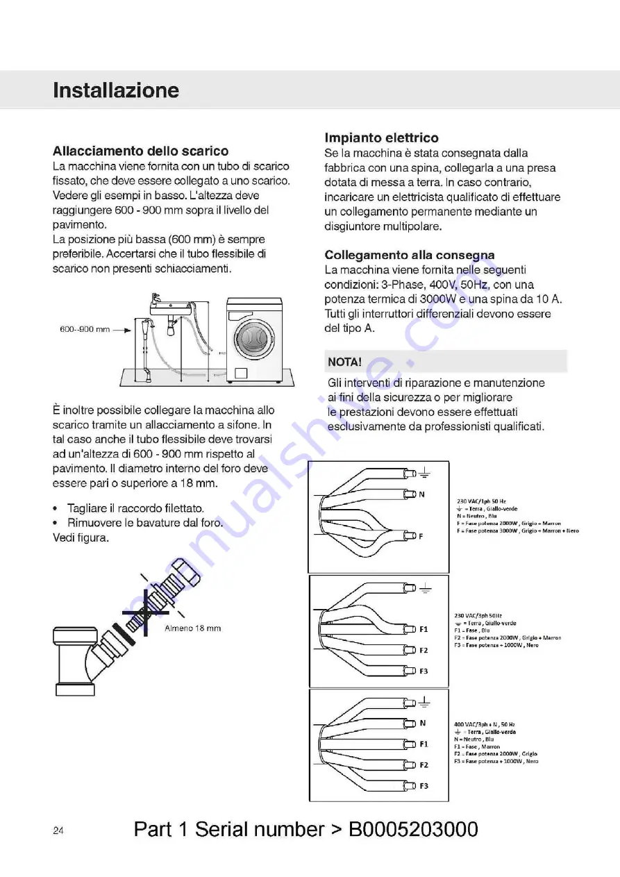 grandimpianti GH6 Installation, Maintenance And User Manual Download Page 127