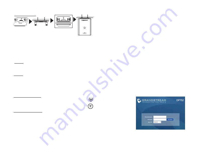 Grandstream Networks DP752 Quick Installation Manual Download Page 12