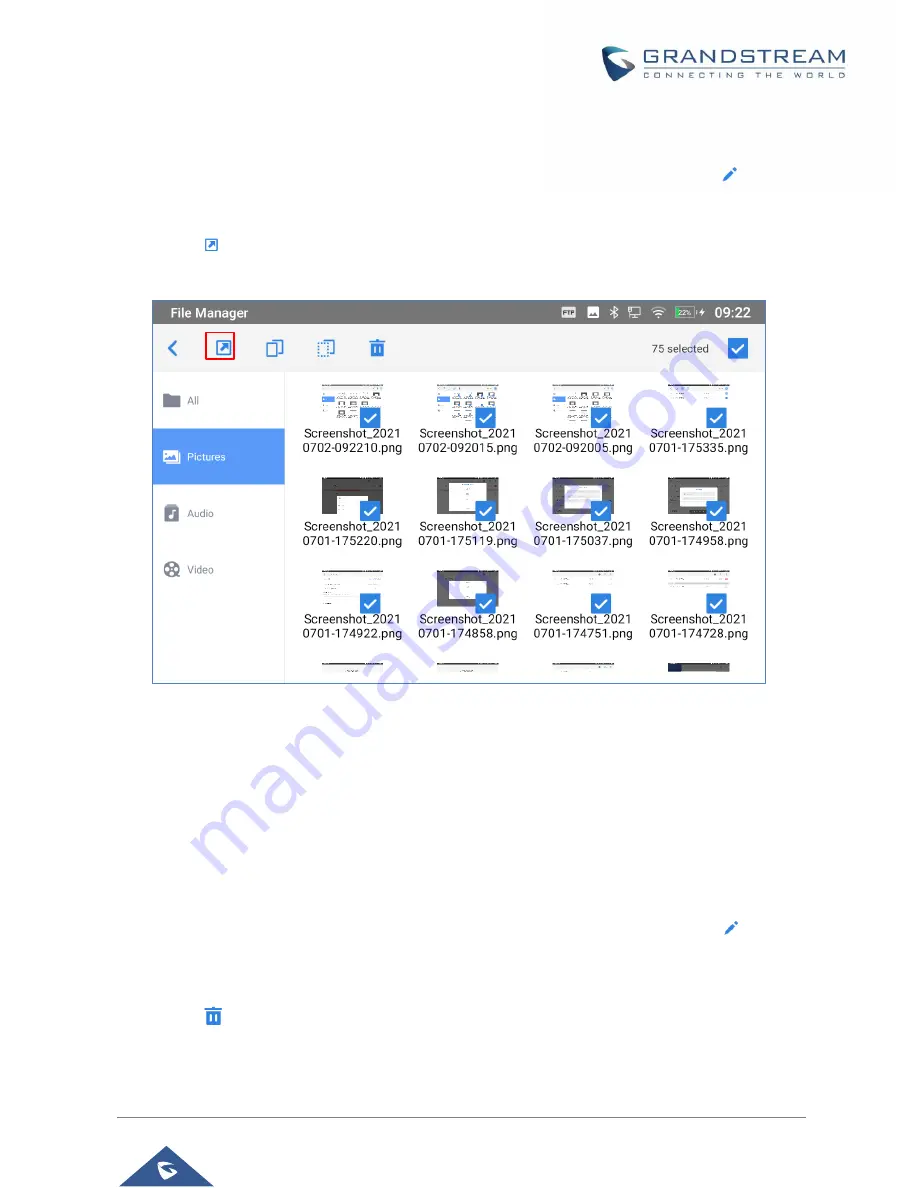 Grandstream Networks GAC2570 User Manual Download Page 119