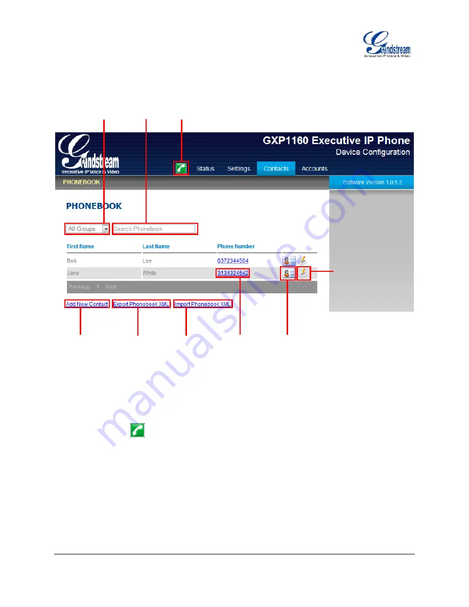 Grandstream Networks GXP116 Series Скачать руководство пользователя страница 52