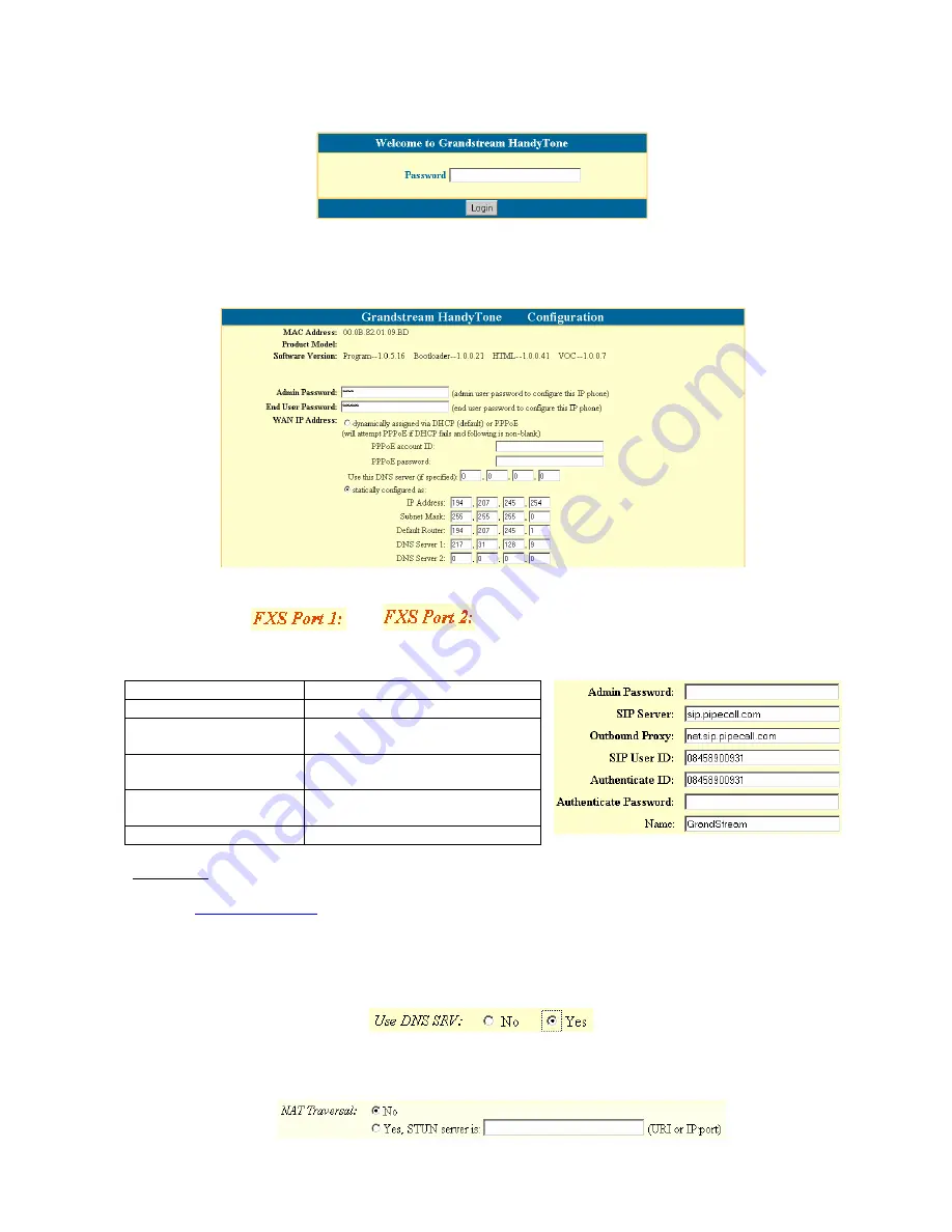 Grandstream Networks HandyTone 386 Setup Manual Download Page 2