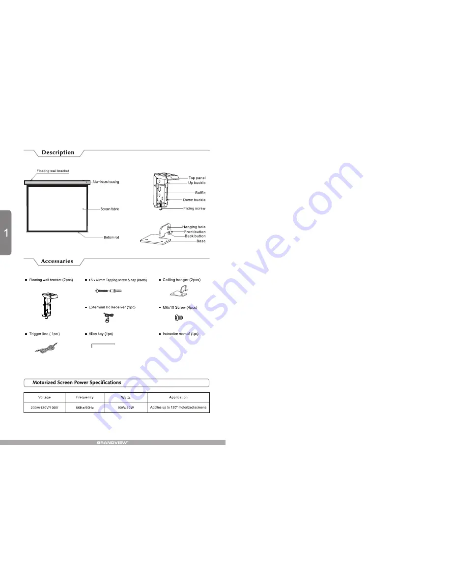 Grandview CB-MI Series Instruction Manual Download Page 2