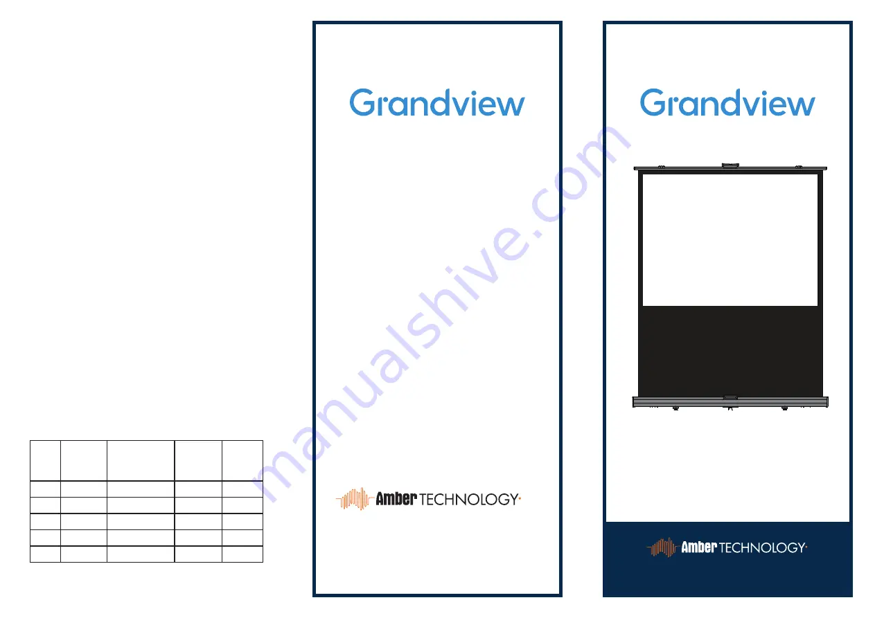 Grandview GRUC070V User Manual Download Page 1