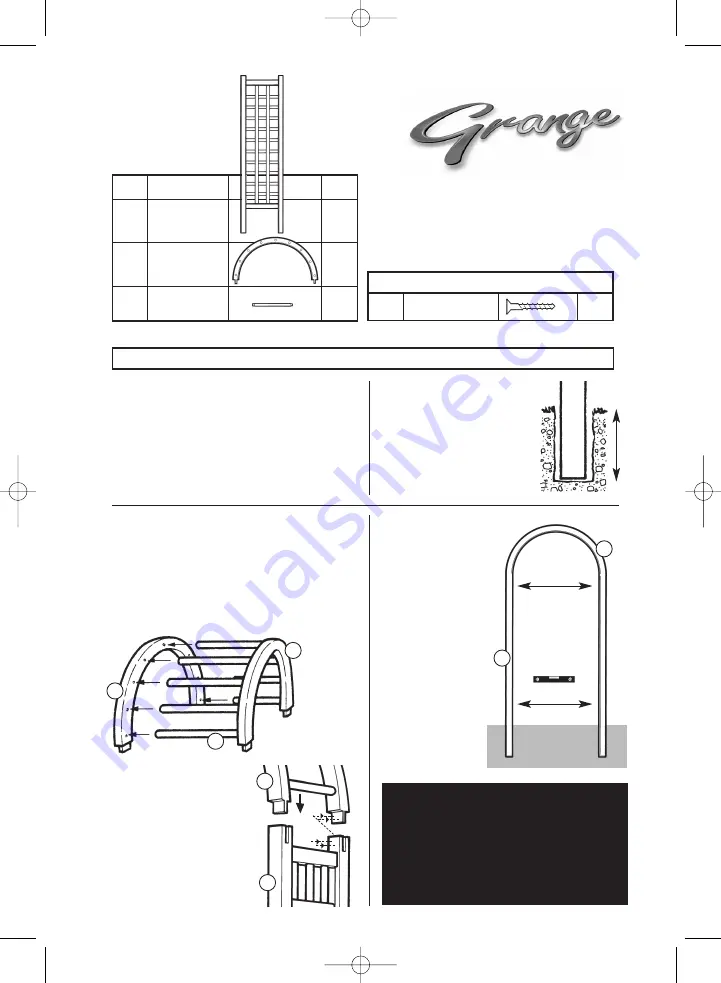 Grange Fencing Elite Arch Скачать руководство пользователя страница 2