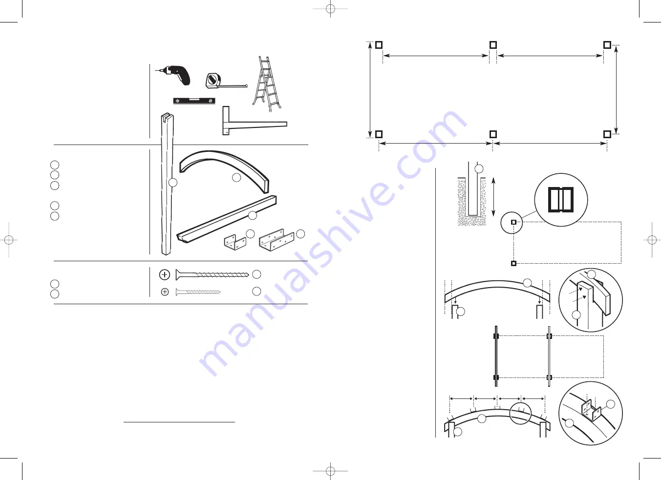 Grange BOWED WALKWAY Quick Start Manual Download Page 2