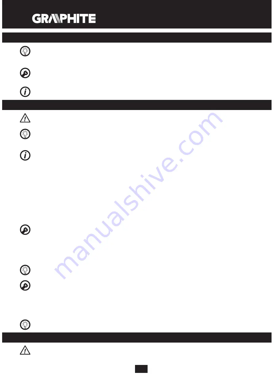 Graphite 58G200 Instruction Manual Download Page 16