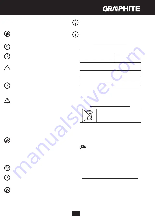 Graphite 59G392 Manual Download Page 11