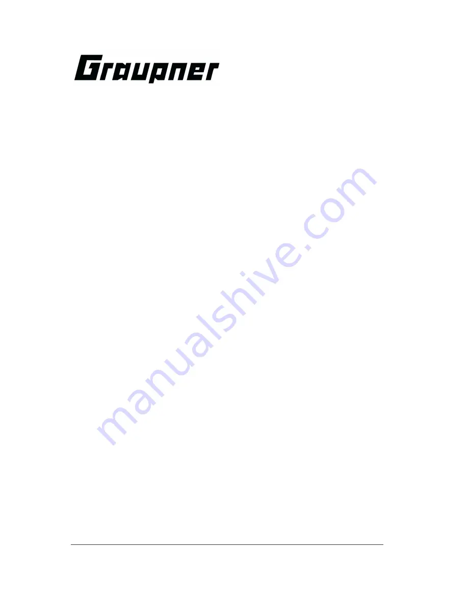 GRAUPNER POWER SUPPLY 13.8V 0-20A Manual Download Page 1