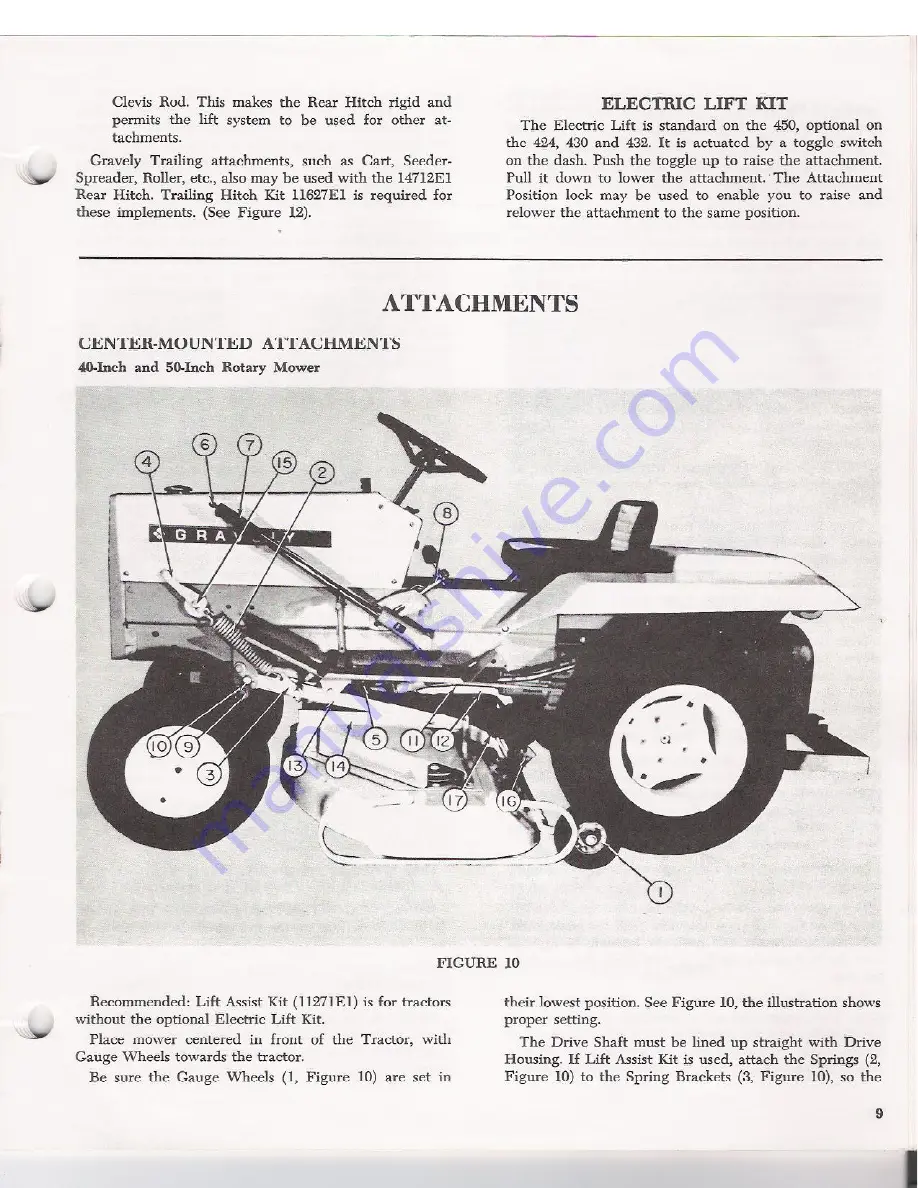 Gravely 15562E1 Operator'S Manual Download Page 10