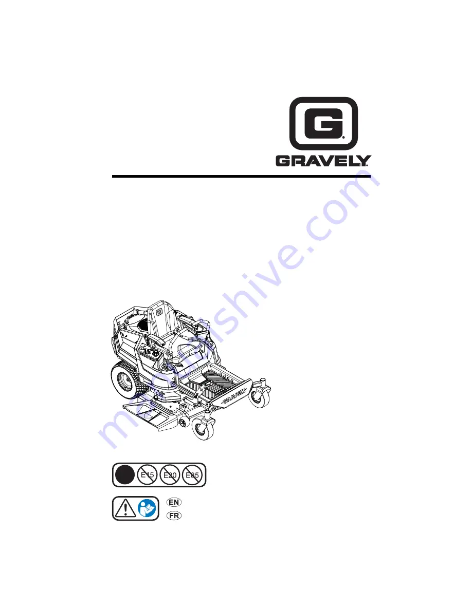 Gravely 915172 Operator'S Manual Download Page 1