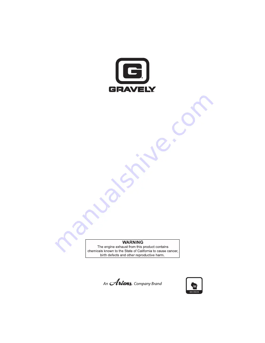 Gravely 915172 Operator'S Manual Download Page 46