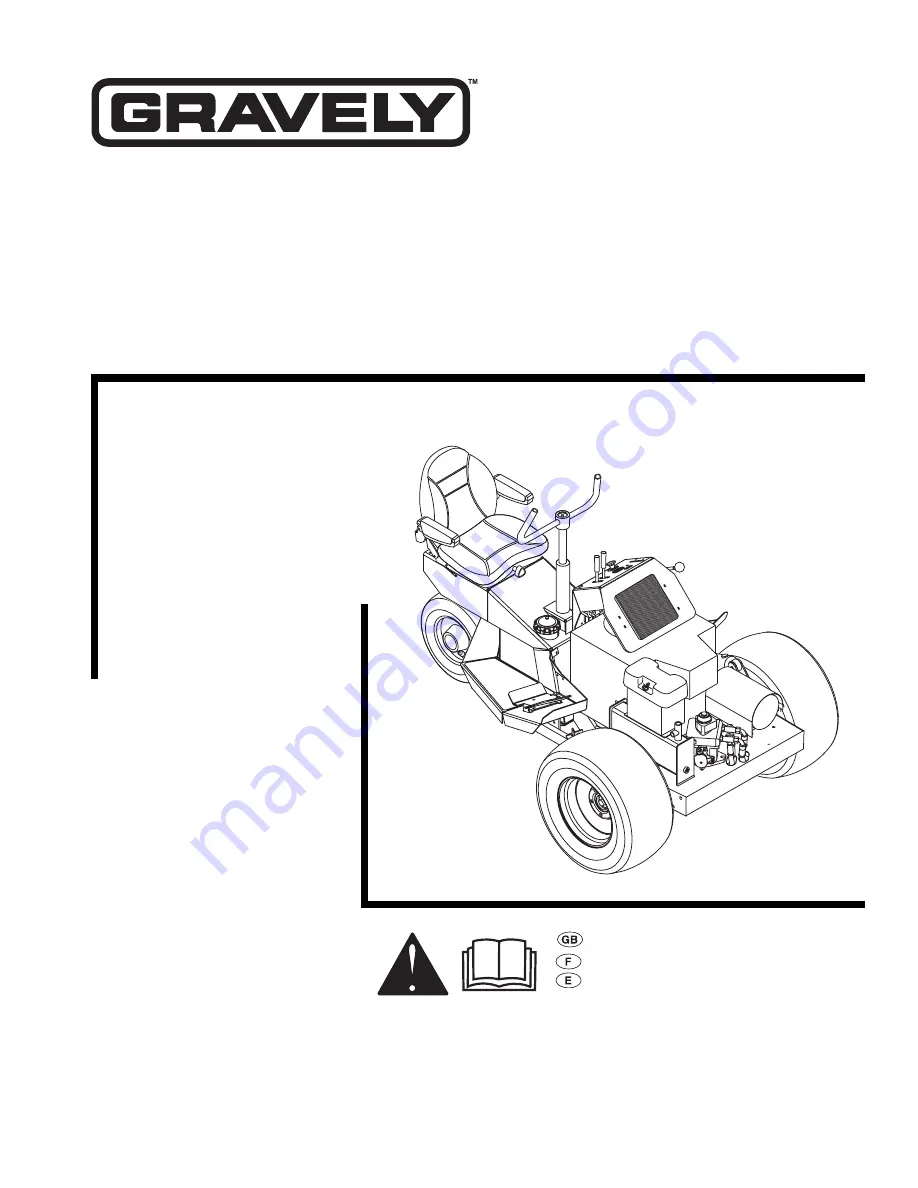 Gravely 990018, 990020 Скачать руководство пользователя страница 1