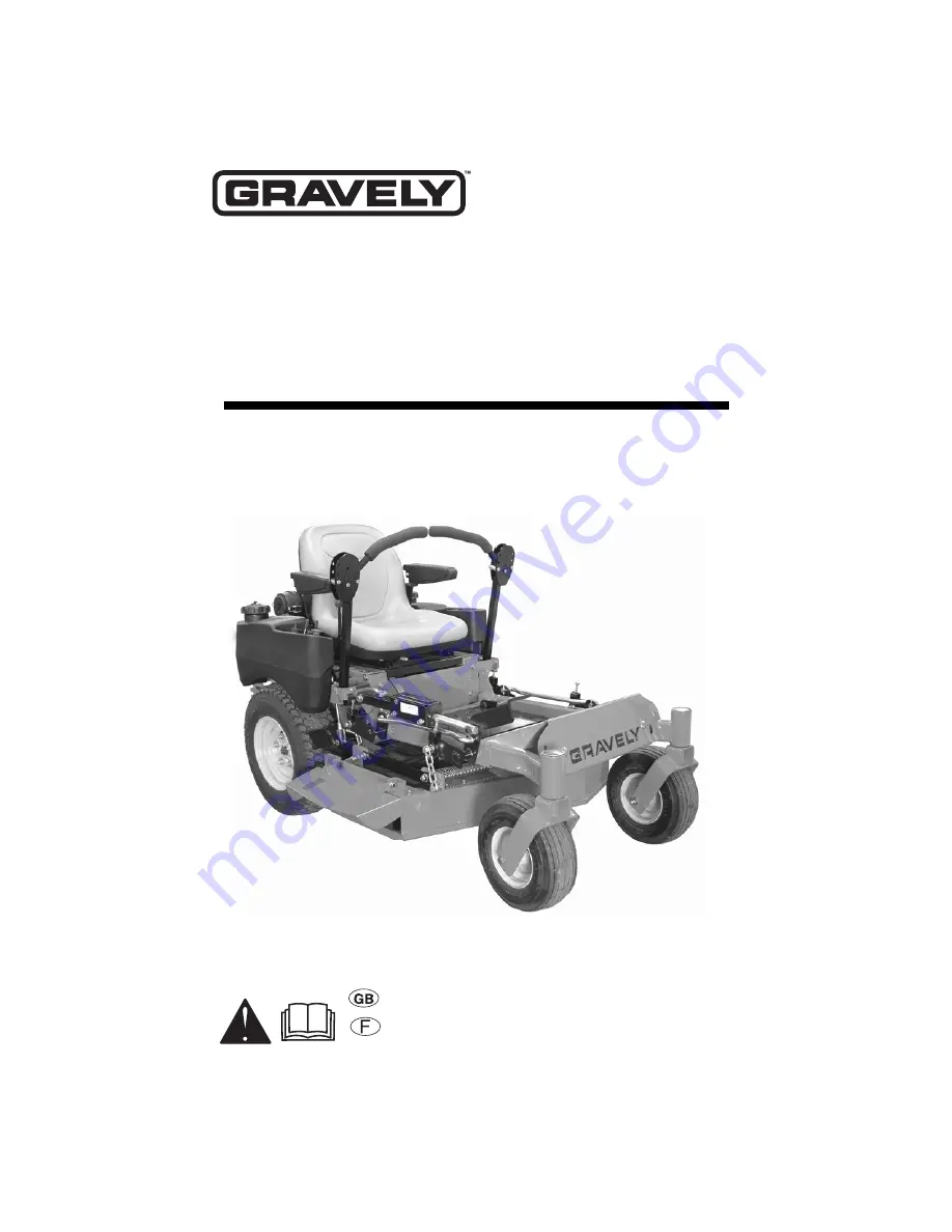 Gravely 99108 Compact Pro 34 Operator'S Manual Download Page 1