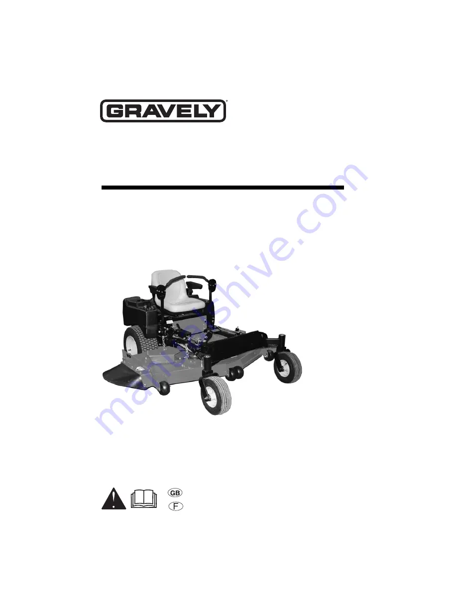 Gravely 991082 ZT HD48 Owner'S/Operator'S Manual Download Page 1