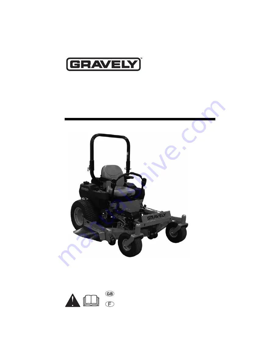 Gravely Pro-Master 992184 Owner'S/Operator'S Manual Download Page 1