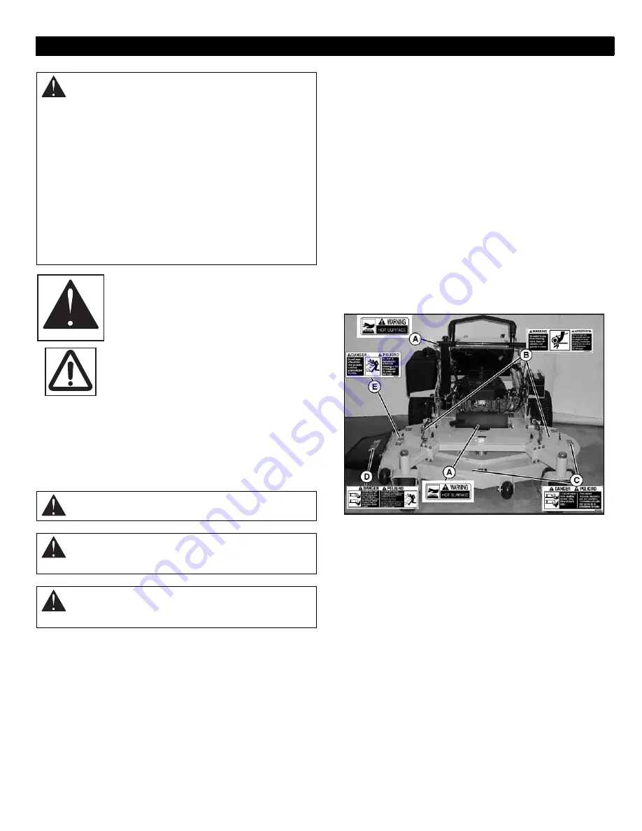 Gravely Pro-Stance 99410000-1948FL Owner'S/Operator'S Manual Download Page 3