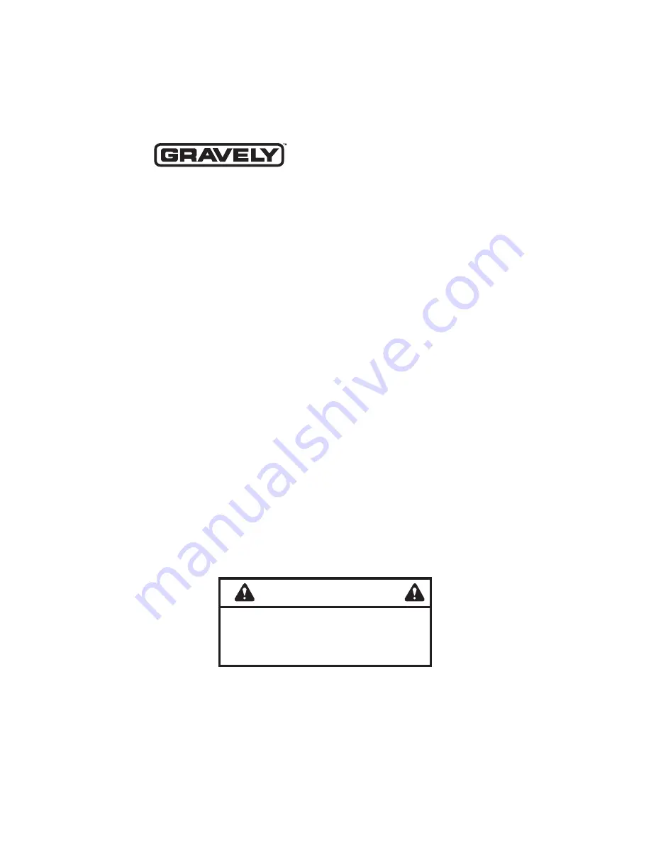 Gravely ZT 2444HD Owner'S/Operator'S Manual Download Page 34