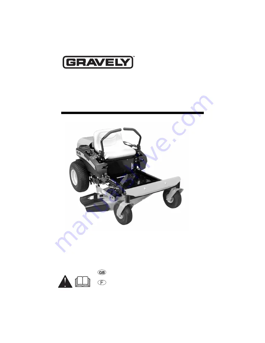 Gravely ZT 50 Owner'S/Operator'S Manual Download Page 1