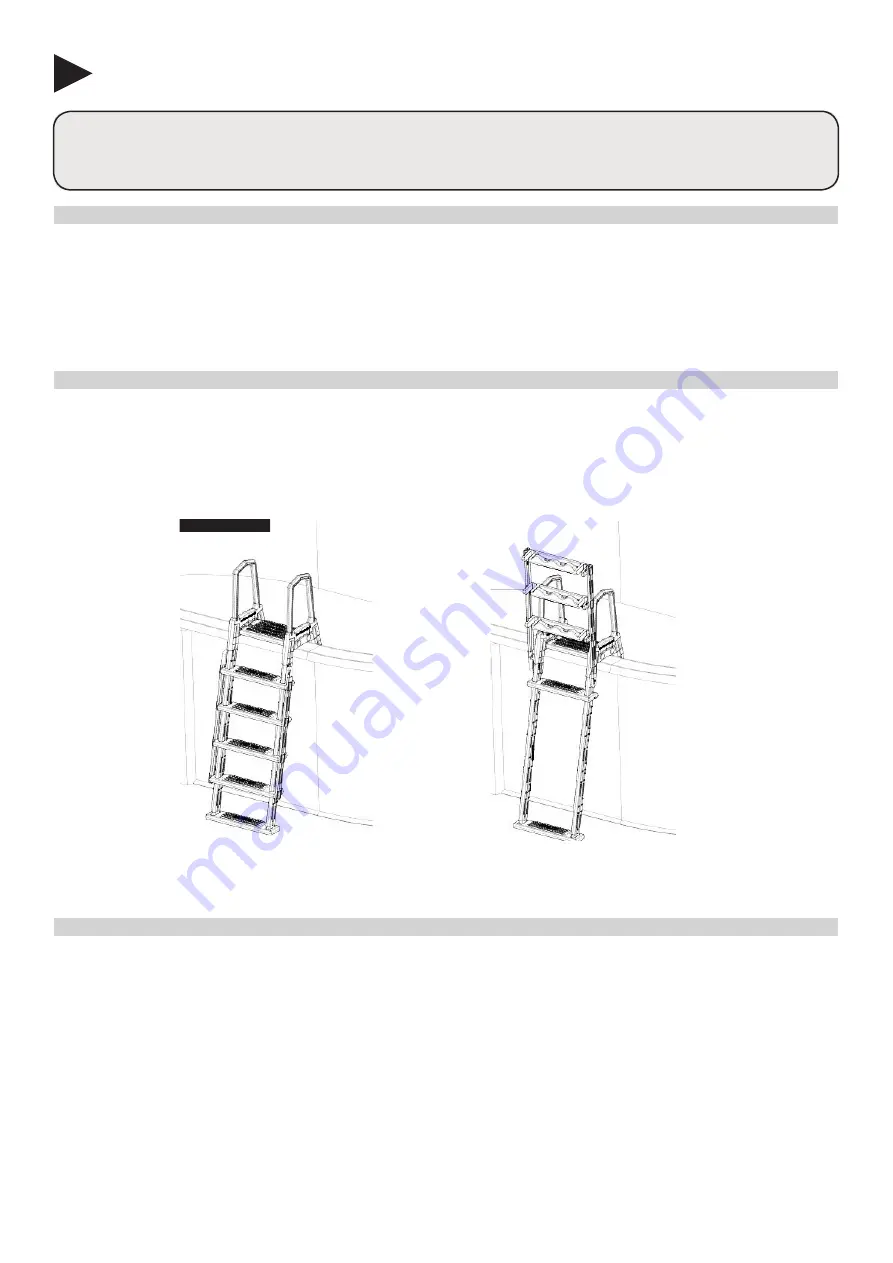 GRE SAFETY LADDER Owner'S Manual Download Page 30