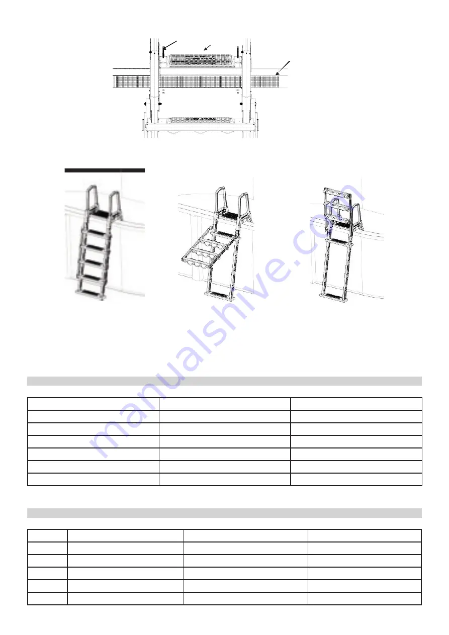 GRE SAFETY LADDER Owner'S Manual Download Page 42