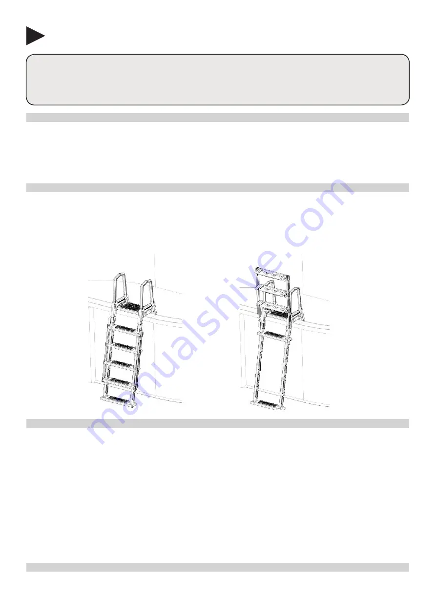 GRE SAFETY LADDER Owner'S Manual Download Page 44