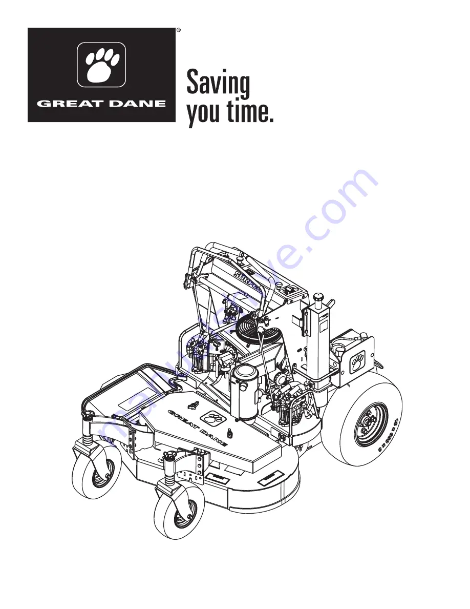 Great Dane 201018 Operator'S Manual Download Page 1