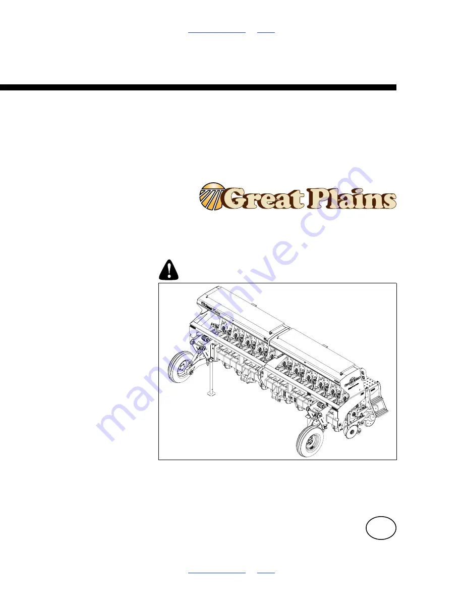 GREAT PLAINS 1510HDP Operator'S Manual Download Page 1