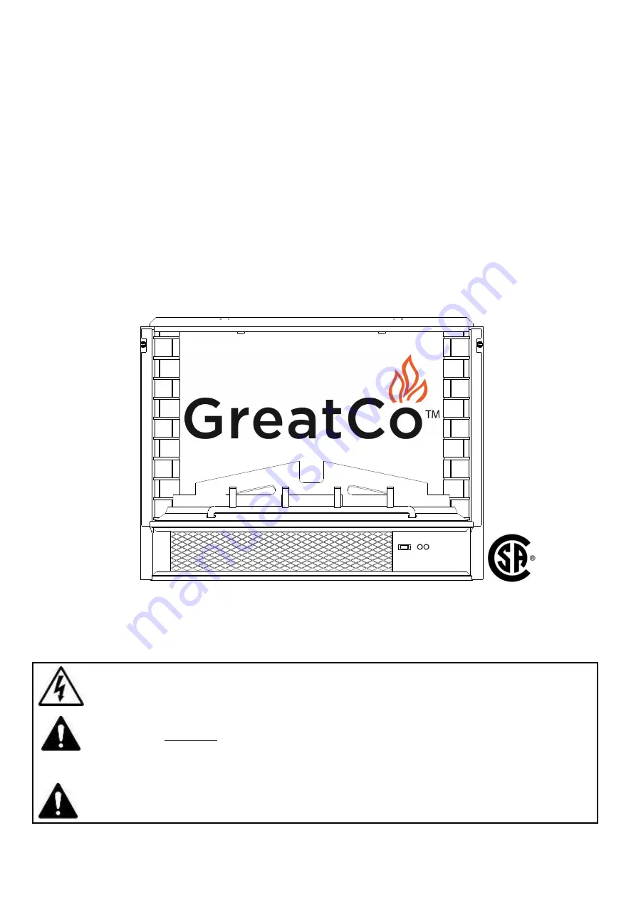 GreatCo GBI-34 Home Owner'S Installation Instructions & Operating Manual Download Page 1